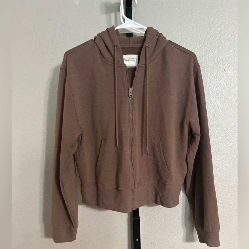 Abercrombie and Fitch women’s brown hoodie sweater brown